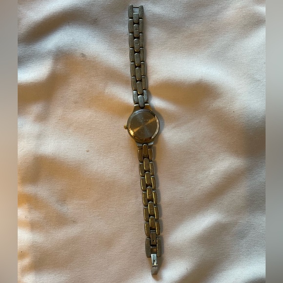 Tinker Bell Disney Watch 2 Tone Gold Silver Crystal Accent Adjustable Peter Pan - Picture 6 of 9